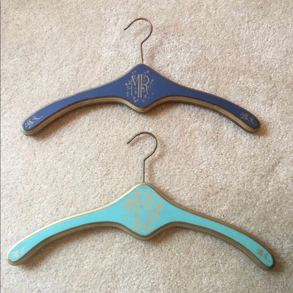 BHLDN ANTHROPOLOGIE WEDDING HANGERS - HIS & HERS - Picture 2 of 5